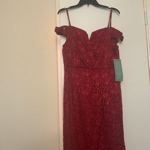 Mermaid Style Red Prom Dress